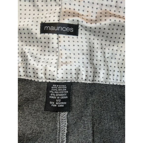 Maurices Pencil Skirt Size 1/2 Gray Modest Straight Juniors - Picture 3 of 6